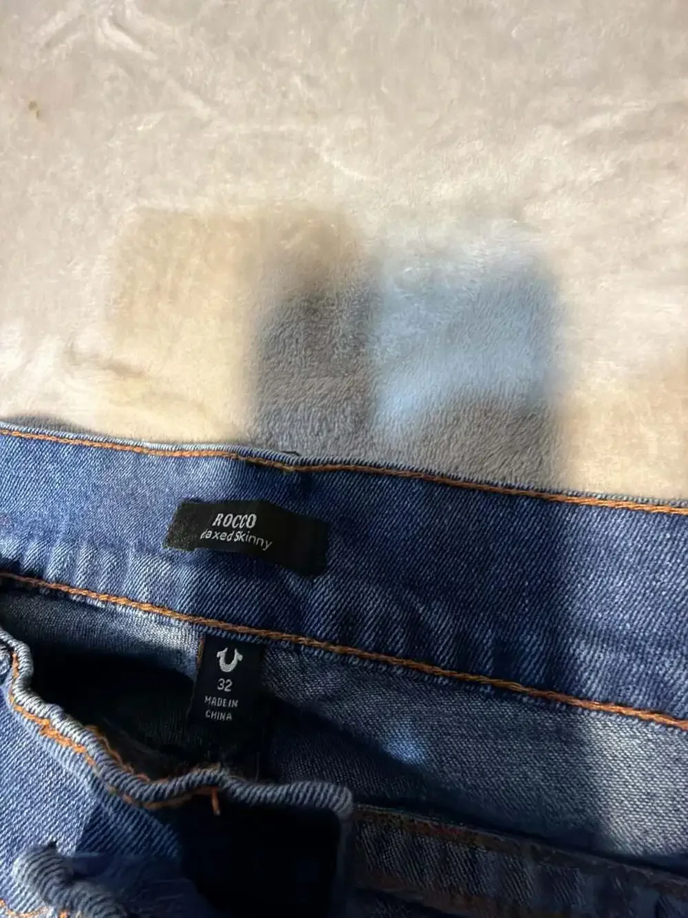 True Religion Rocco Relaxed Skinny Denim Shorts Size 32